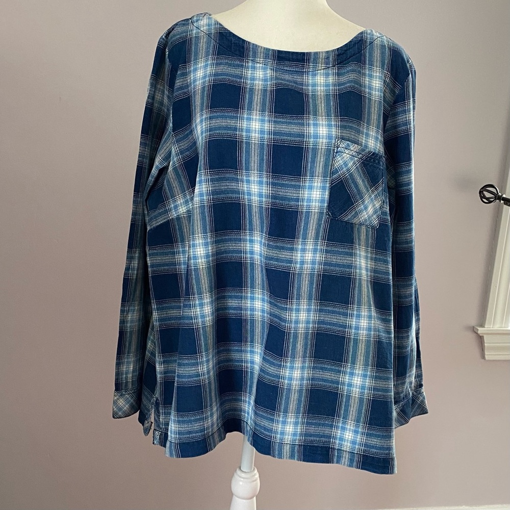 J. Jill ~ Plaid Long Sleeve Top